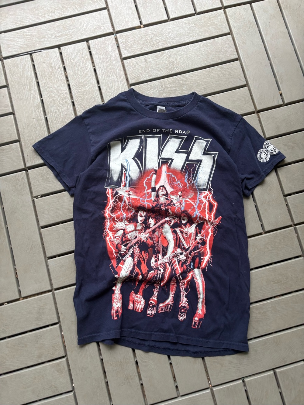 KISS Graphic Band Tee - Navy 
 T-Shirt